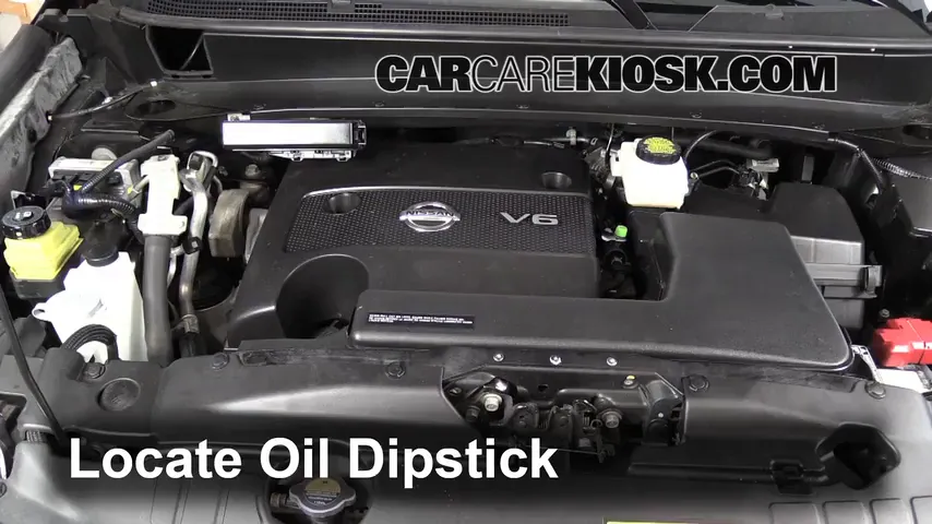 2013 Nissan Pathfinder SV 3.5L V6 Oil Check Oil Level